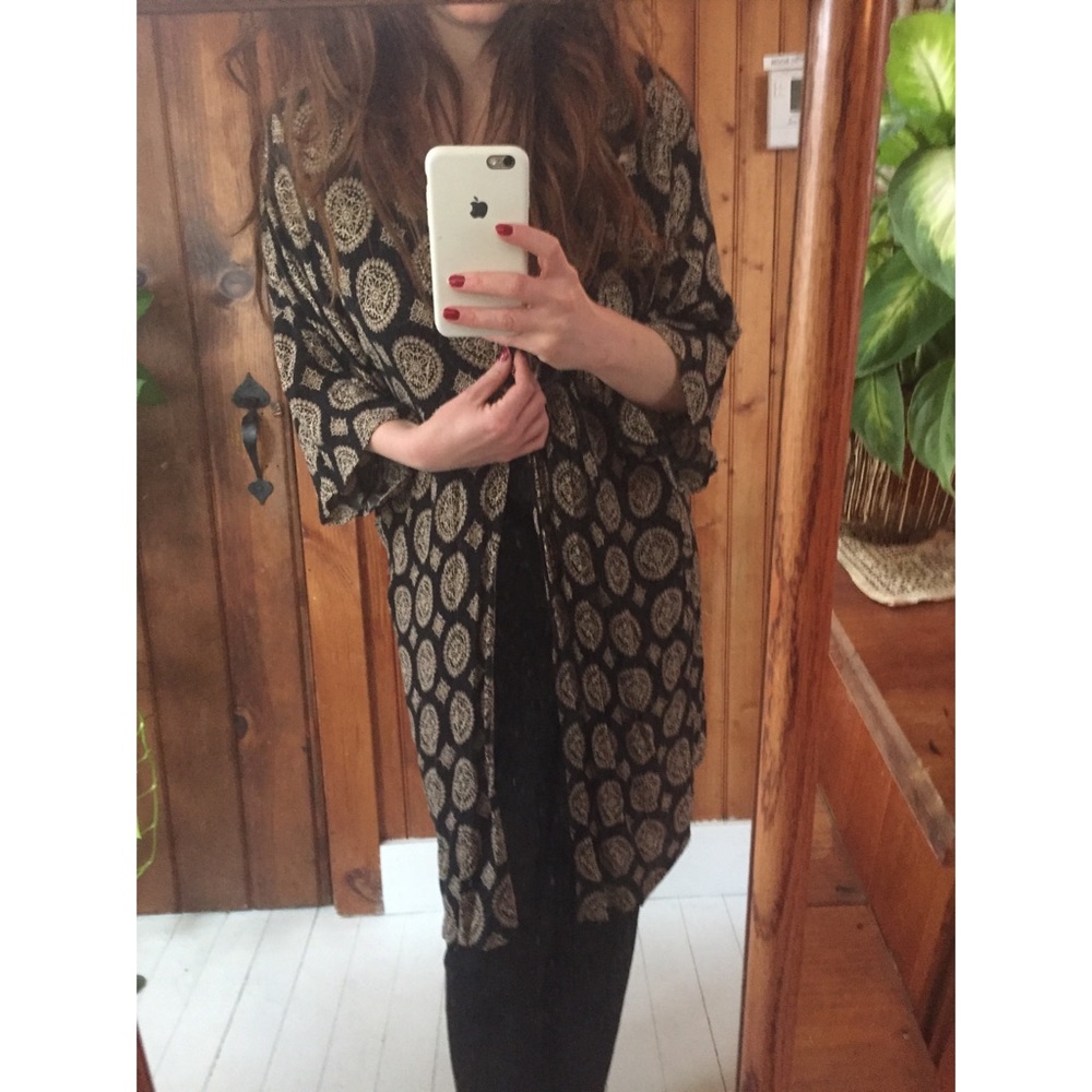 Black Shawl Tunic Mandalas